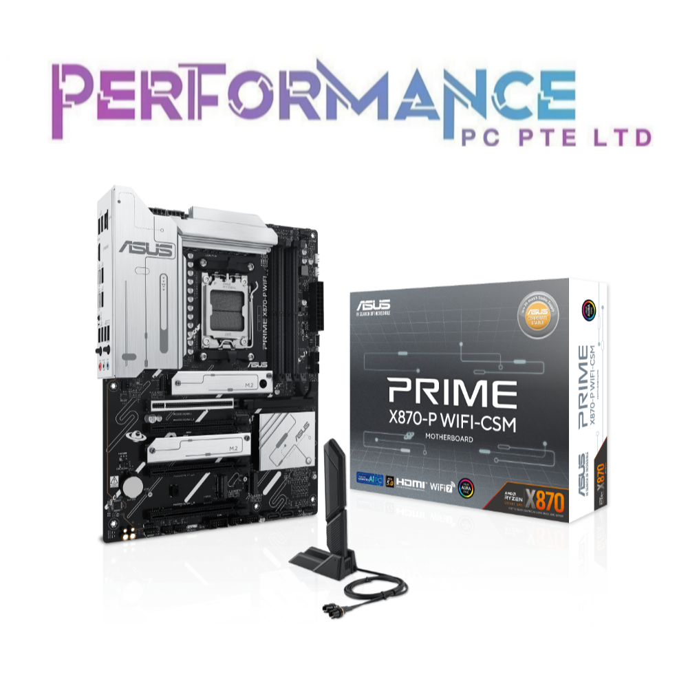 ASUS PRIME X870-P X 870-P X870P X 870 P WIFI CSM ATX Gaming Motherboard (3 YEARS WARRANTY BY AVERTEK ENTERPRISES PTE LTD)