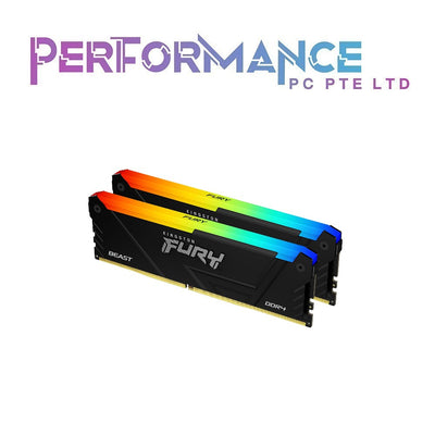 Kingston FURY Beast RGB 64GB (2x32GB) 3600Mhz DDR4 CL18 Memory Kit (3 WARRANTY BY CONVERGENT)