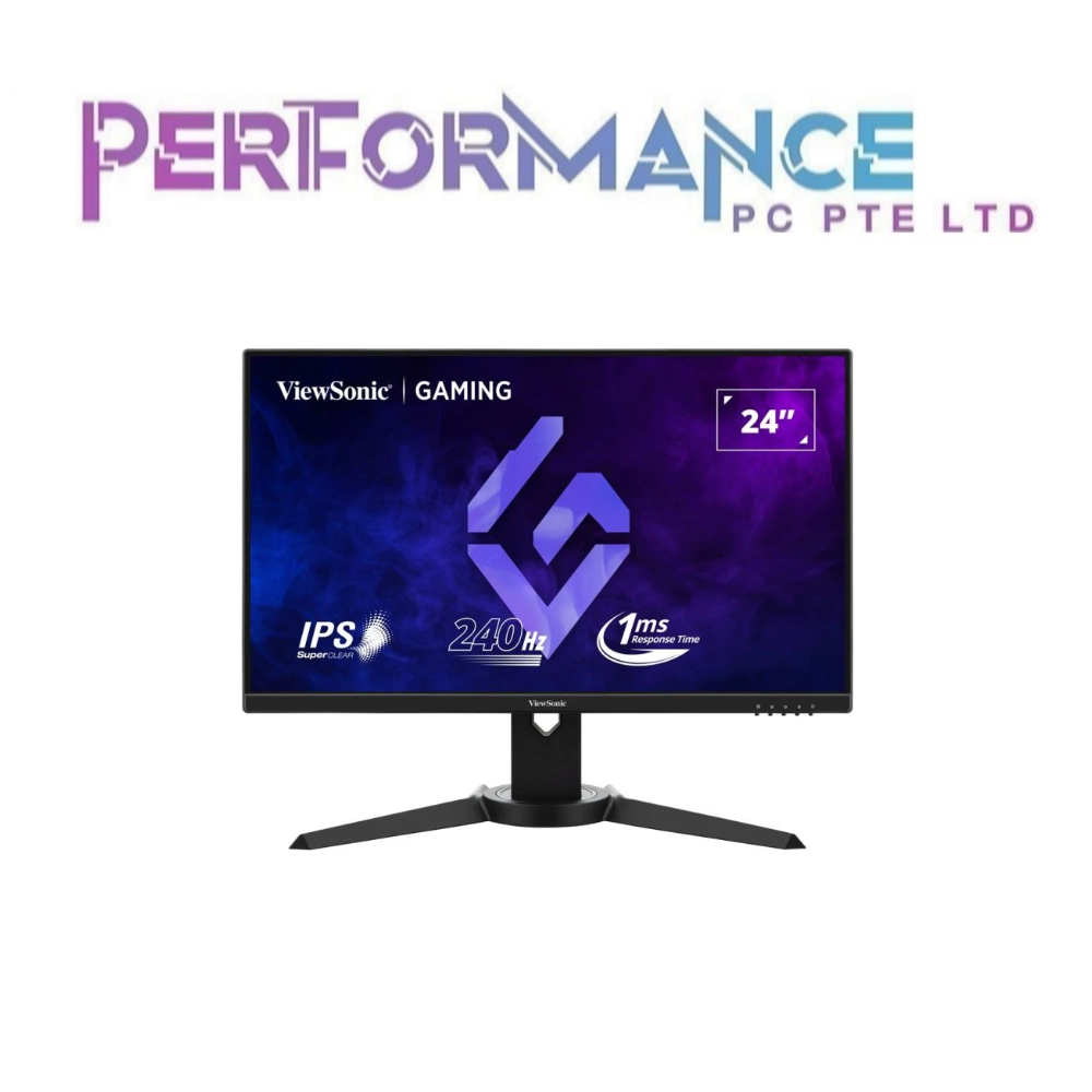 VIEWSONIC XG2409A 24” 240Hz GAMING MONITOR SUPERCLEAR® IPS PANEL (3 YEARS WARRANTY BY KAIRA TECHNOLOGIES PTE LTD)