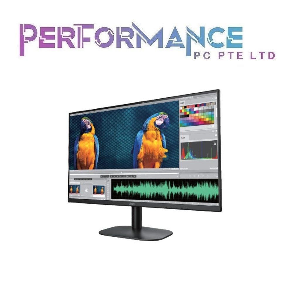 AOC Q27B2S2 27inch"  QHD resolution 3-Sided Frameless Flicker Free Low Blue Mode /Adaptive Sync 100Hz(3 year warranty by Corbell technology Pte Ltd)