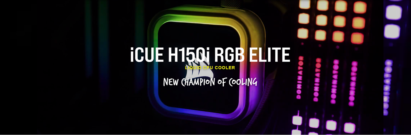 Corsair iCUE H150i RGB ELITE Liquid CPU Cooler - White (5 YEARS WARRANTY BY CONVERGENT SYSTEMS PTE LTD)