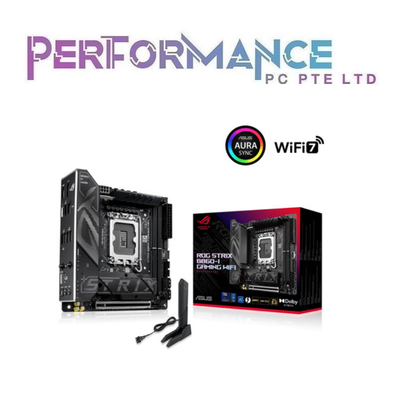 ASUS ROG STRIX B860-I GAMING WIFI Intel® Socket LGA 1851 extended-ITX (3 YEARS WARRANTY BY AVERTEK ENTERPRISES)