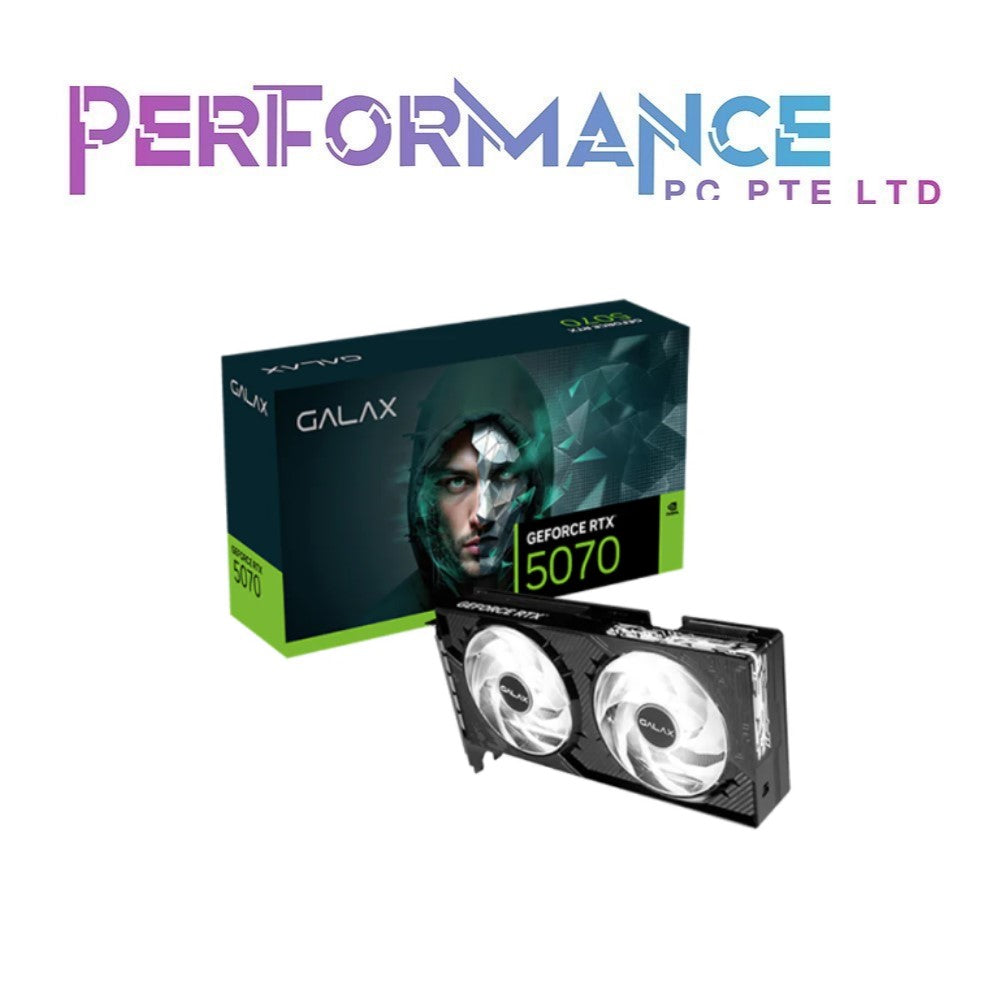 GALAX GeForce RTX 5070 1-Click OC BLACK/ WHITE 12GB GDDR7 (3 YEARS WARRANTY BY CORBELL TECHNOLOGIES PTE LTD)