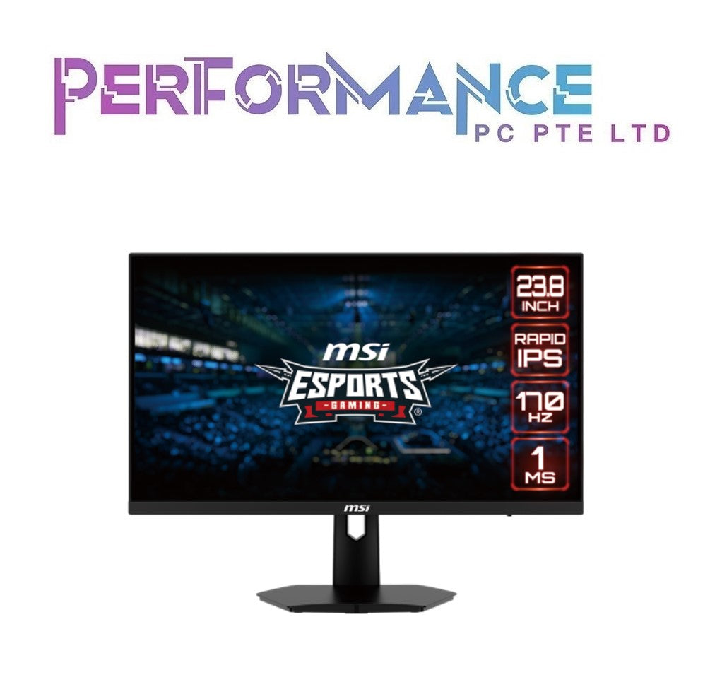 MSI G244F IPS 170HZ 1MS FHD 1920 * 1080P FLAT AMD FreeSync Premium™ Technology 24 INCH GAMING MONITOR ( 3 Years Warranty Corbell Technology Pte Ltd )