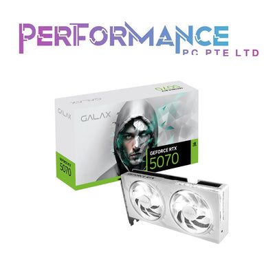 GALAX GeForce RTX 5070 1-Click OC BLACK/ WHITE 12GB GDDR7 (3 YEARS WARRANTY BY CORBELL TECHNOLOGIES PTE LTD)