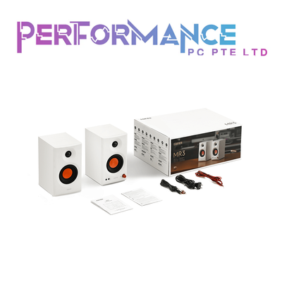 EDIFIER MR3 STUDIO MONITOR SPEAKERS 36W BLACK/WHITE  (2 YEARS WARRANTY BY BANLEONG TECHNOLOGIES PTE LTD)