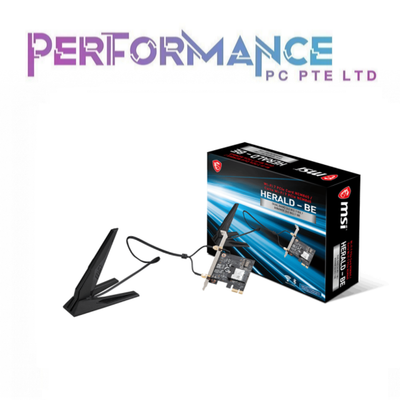 MSI HERALD-BE NCM865 WI-FI 7 PCIE CARD (3 YEARS WARRANTY BY CORBELL TECHNOLOGY PTE LTD)