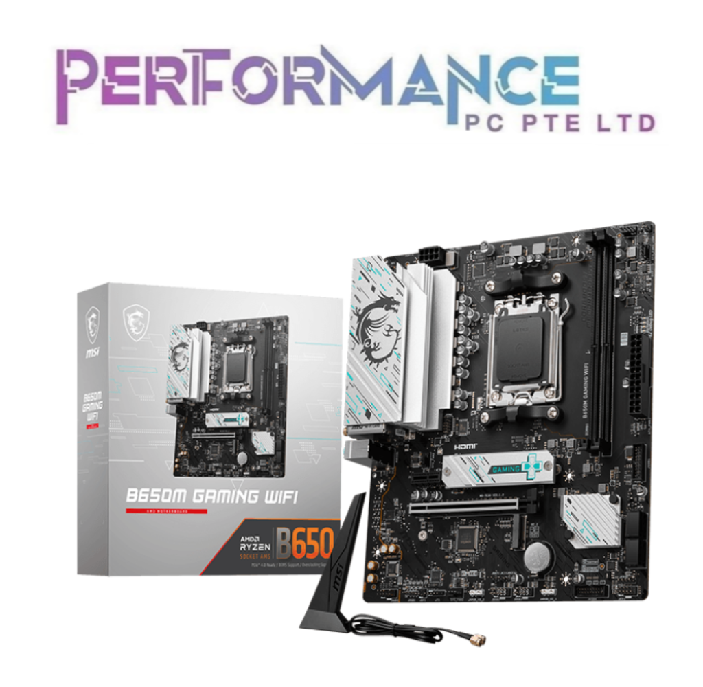 MSI B650M B650 M B 650M B 650 M GAMING WIFI MOTHERBOARD (3 YEARS WARRANTY BY CORBELL TECHNOLOGY PTE LTD)