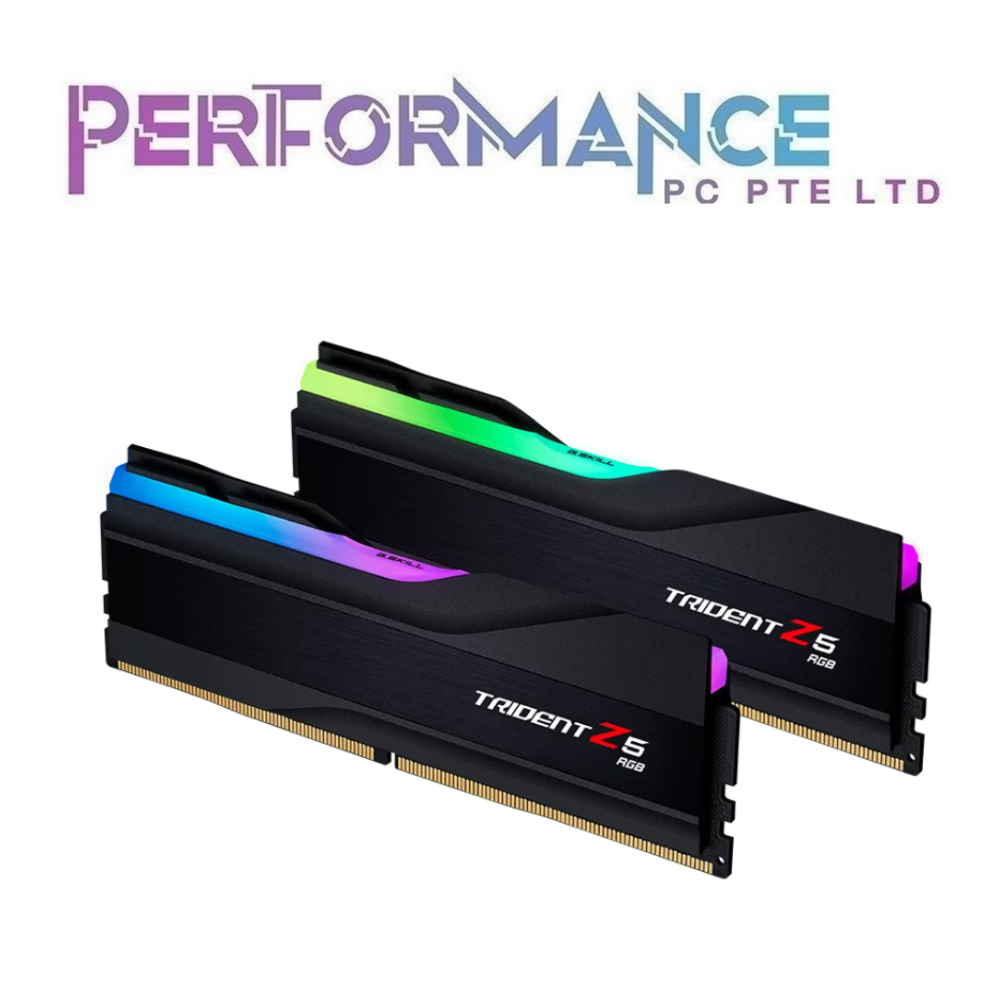 GSKILL G.SKILL Trident Z5 RGB DDR5-7600 CL38 48GB (2x24GB) Intel XMP - Black / White (LIMITED LIFETIME WARRANTY BY CORBELL TECHNOLOGY PTE LTD)