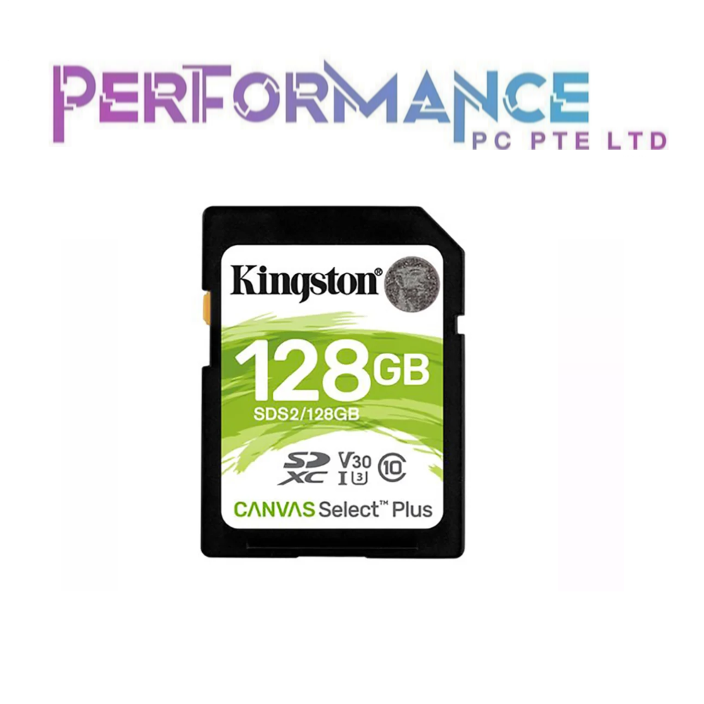 Kingston Canvas Select Plus SD Card R100MB/s 32GB / 64GB / 128GB (LIFETIME  WARRANTY BY CONVERGENT SYSTEM PTE LTD)