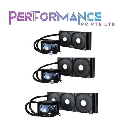 TRYXZONE TRYX PANORAMA Non-ARGB 240 / 280 / 360 Black / White L-shaped AMOLED Screen Liquid Cooler AIO (6 YEARS WARRANTY BY BAN LEONG TECHNOLOGY PTE LTD)+(2 YEARS WARRANTY (FOR SCREEN) BY BAN LEONG TECHNOLOGY PTE LTD)