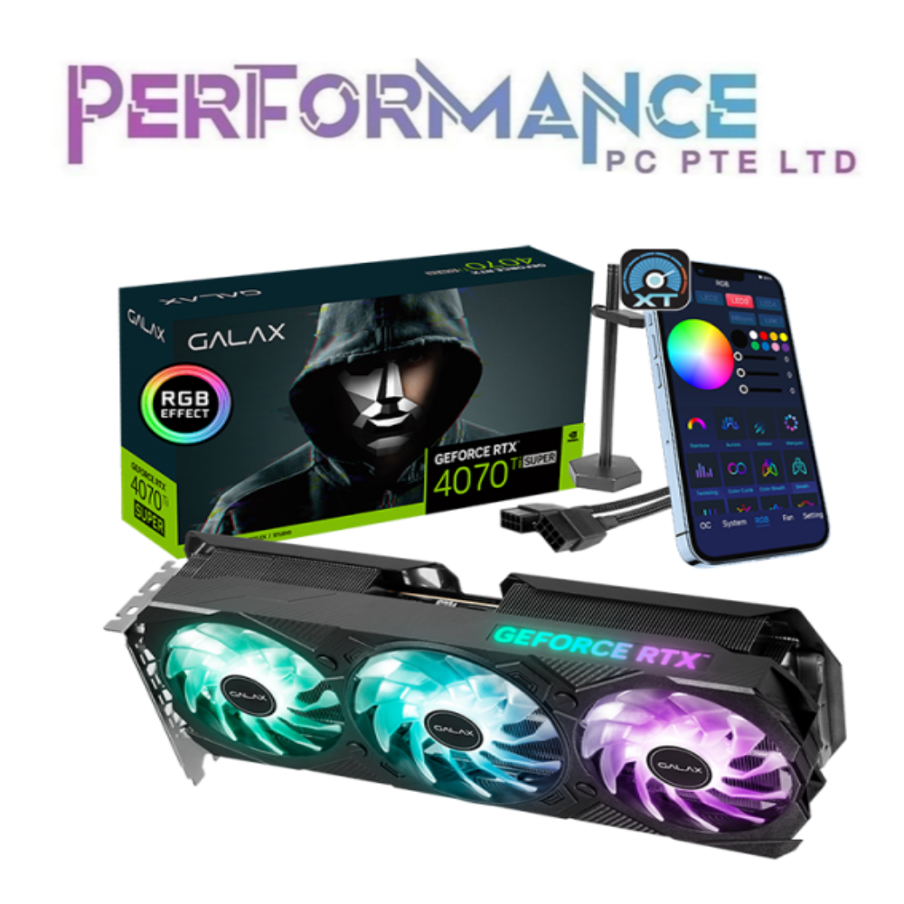 GALAX GeForce RTX 4070 Ti RTX 4070Ti RTX4070 Ti SUPER EX Gamer 1-Click OC 16GB GDDR6X - Black / White (3 YEARS WARRANTY BY CORBELL TECHNOLOGY PTE LTD)