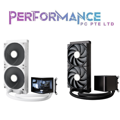 TRYXZONE TRYX PANORAMA Non-ARGB 240 / 280 / 360 Black / White L-shaped AMOLED Screen Liquid Cooler AIO (6 YEARS WARRANTY BY BAN LEONG TECHNOLOGY PTE LTD)+(2 YEARS WARRANTY (FOR SCREEN) BY BAN LEONG TECHNOLOGY PTE LTD)