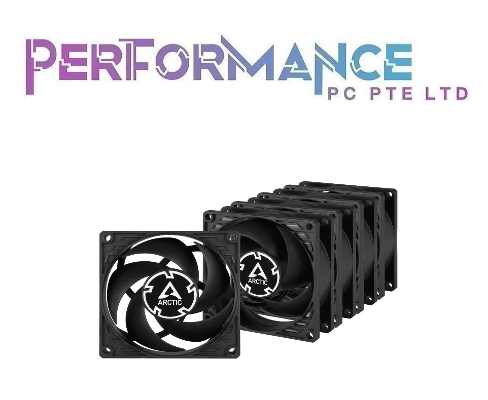 ARCTIC P8 MAX SINGLE FAN - BLACK (6 YEARS WARRANTY BY TECH DYNAMIC PTE LTD)