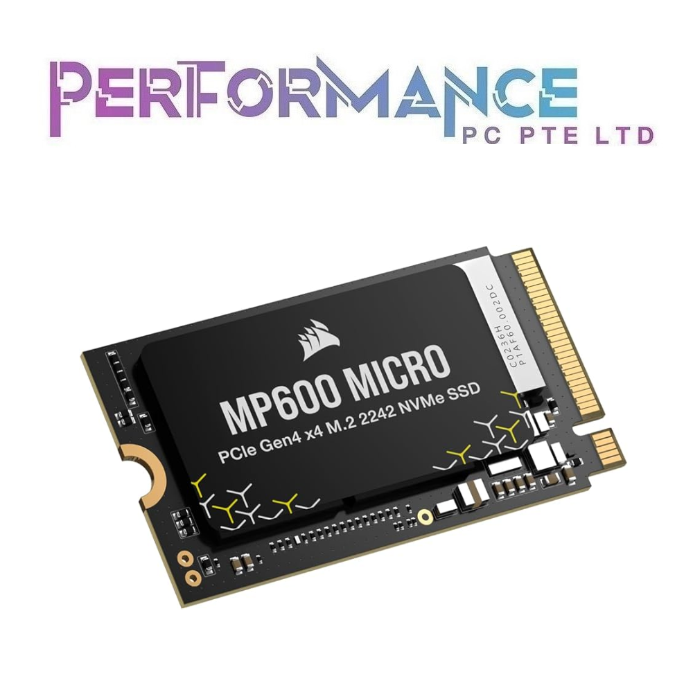 CORSAIR MP600 MICRO 1TB PCIe 4.0 (Gen4) x4 NVMe M.2 2242 SSD (5 YEARS WARRANTY BY CONVERGENT SYSTEMS PTE LTD)