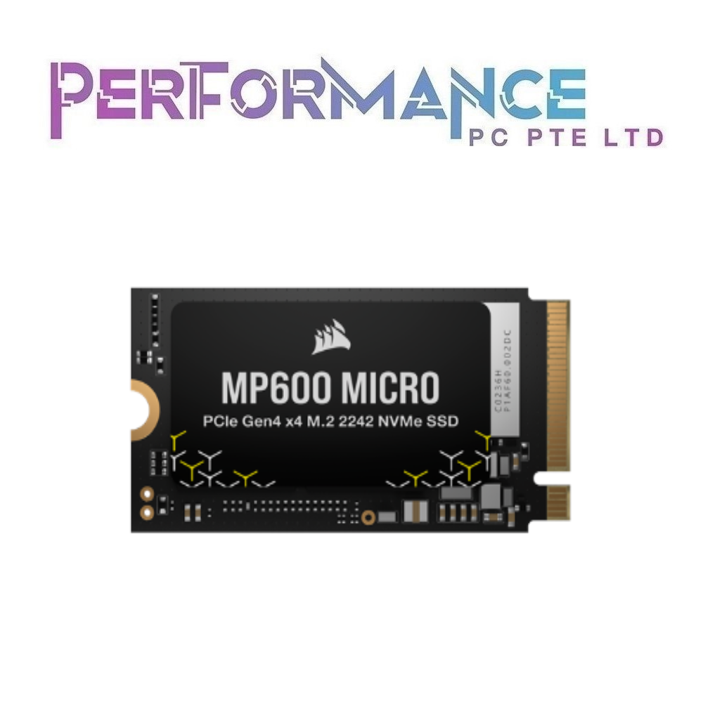 CORSAIR MP600 MICRO 1TB PCIe 4.0 (Gen4) x4 NVMe M.2 2242 SSD (5 YEARS WARRANTY BY CONVERGENT SYSTEMS PTE LTD)