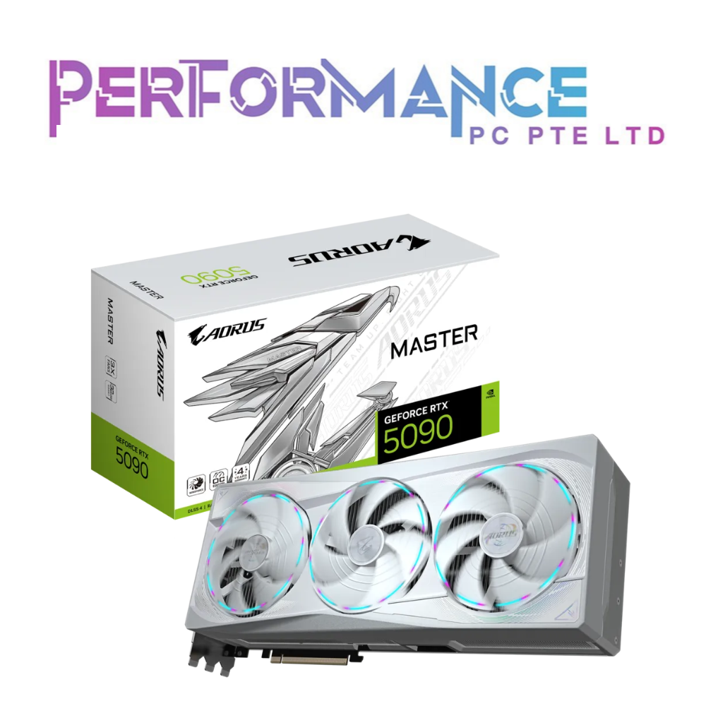 GIGABYTE AORUS MASTER ICE GeForce RTX™ 5090 32GB GRAPHICS CARD (3 YEARS WARRANTY BY CDL TRADING PTE LTD)