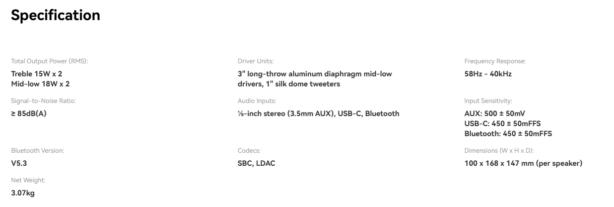 EDIFIER M60 COMPACT MULTIMEDIA SPEAKER - BLACK/WHITE SPEAKER (2 WARRANTY BY BAN LEONG TECHNOLOGIES PTE LTD)