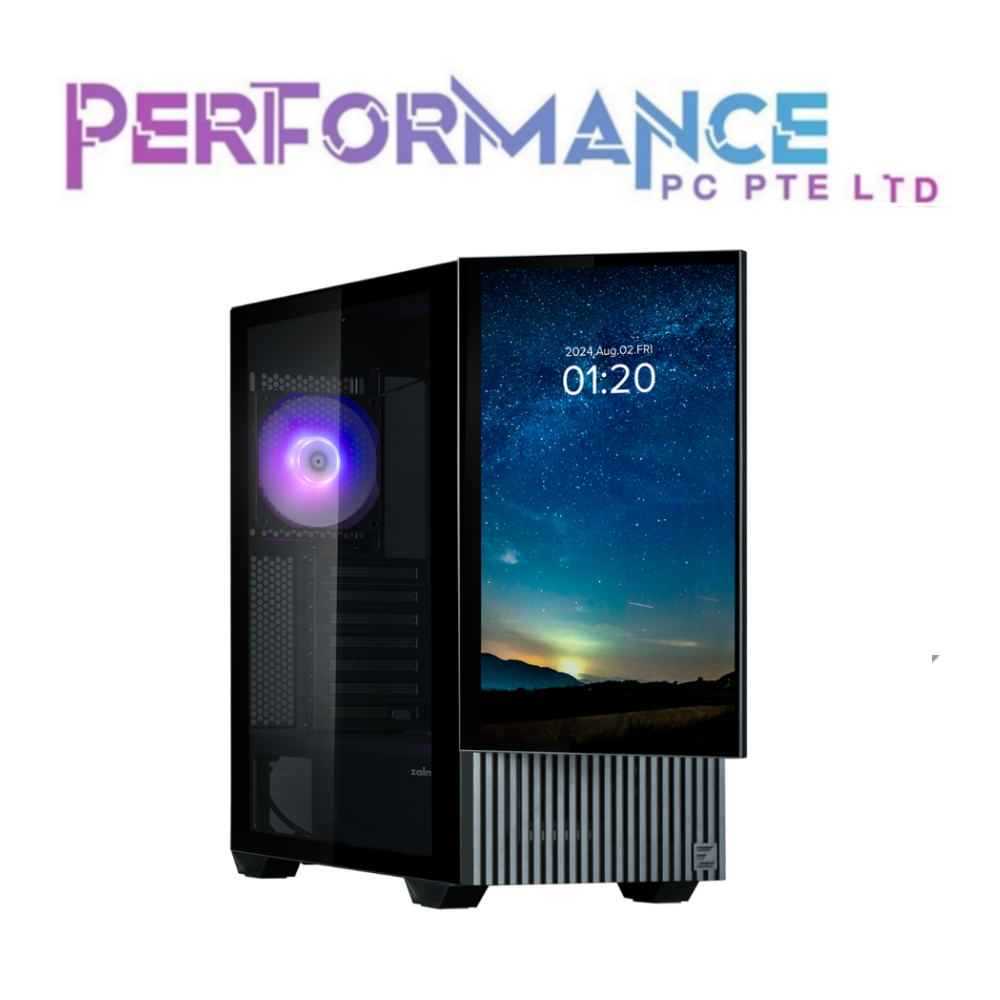 ZALMAN Z10 DS LCD SCREEN ATX MID TOWER CASE WITH 15.6 INCH FRONT PANEL SCREEN (1 YEAR WARRANTY BY CDL TRADING PTE LTD)