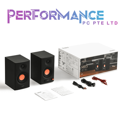 EDIFIER MR3 STUDIO MONITOR SPEAKERS 36W BLACK/WHITE  (2 YEARS WARRANTY BY BANLEONG TECHNOLOGIES PTE LTD)