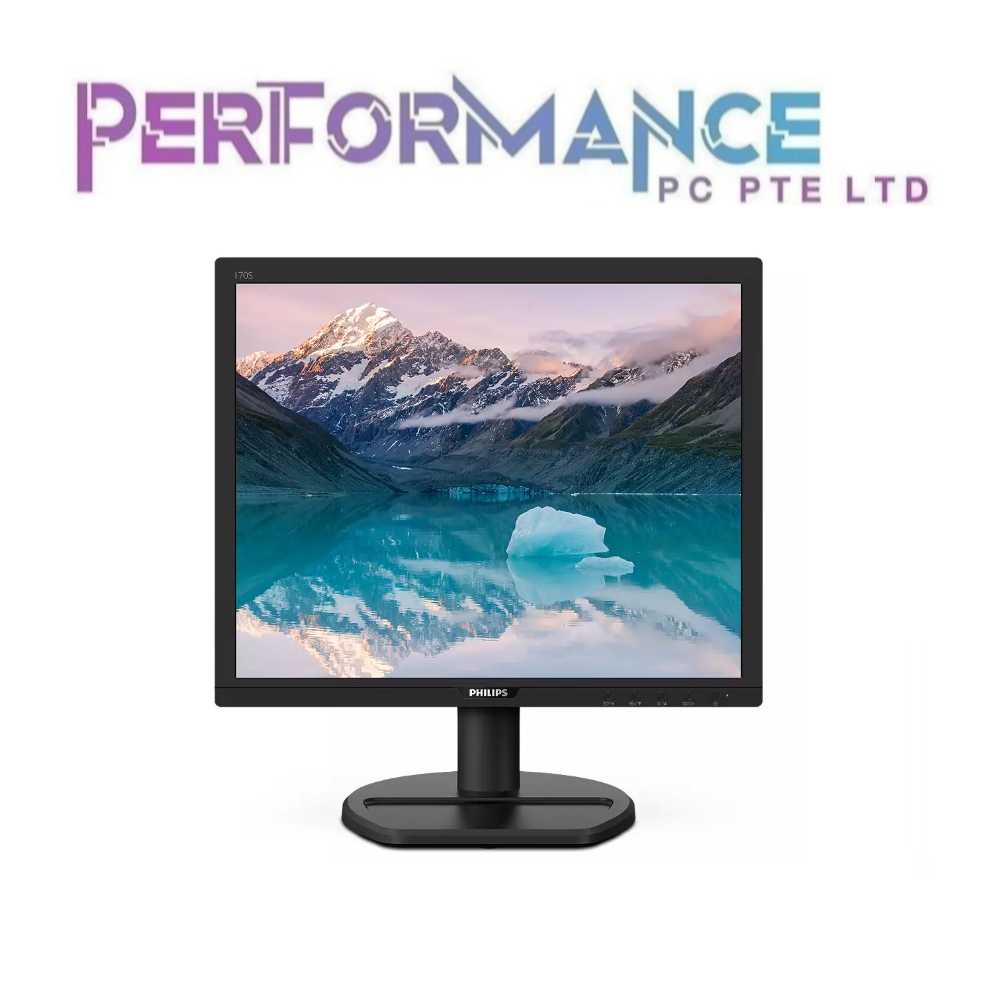 PHILIPS 170S9 17 square Monitor VGA/DVI-D/Low Blue Mode /Flicker-free technology/Smart Image (1 YEARS WARRANTY BY CORBELL TECHNOLOGY PTE LTD)