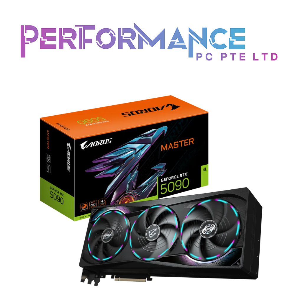 GIGABYTE AORUS GeForce RTX™ 5090 MASTER 32GB GRAPHICS CARD (3 YEARS WARRANTY BY CDL TRADING PTE LTD)