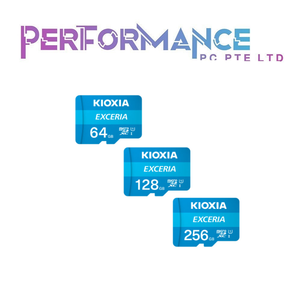 KIOXIA Exceria CL10 microSD Card UHS I(128GB/256GB/512GB) 4K Video V30 U3 Class10 A1(5 YEARS WARRANTY BY KIOXIA PTE LTD)