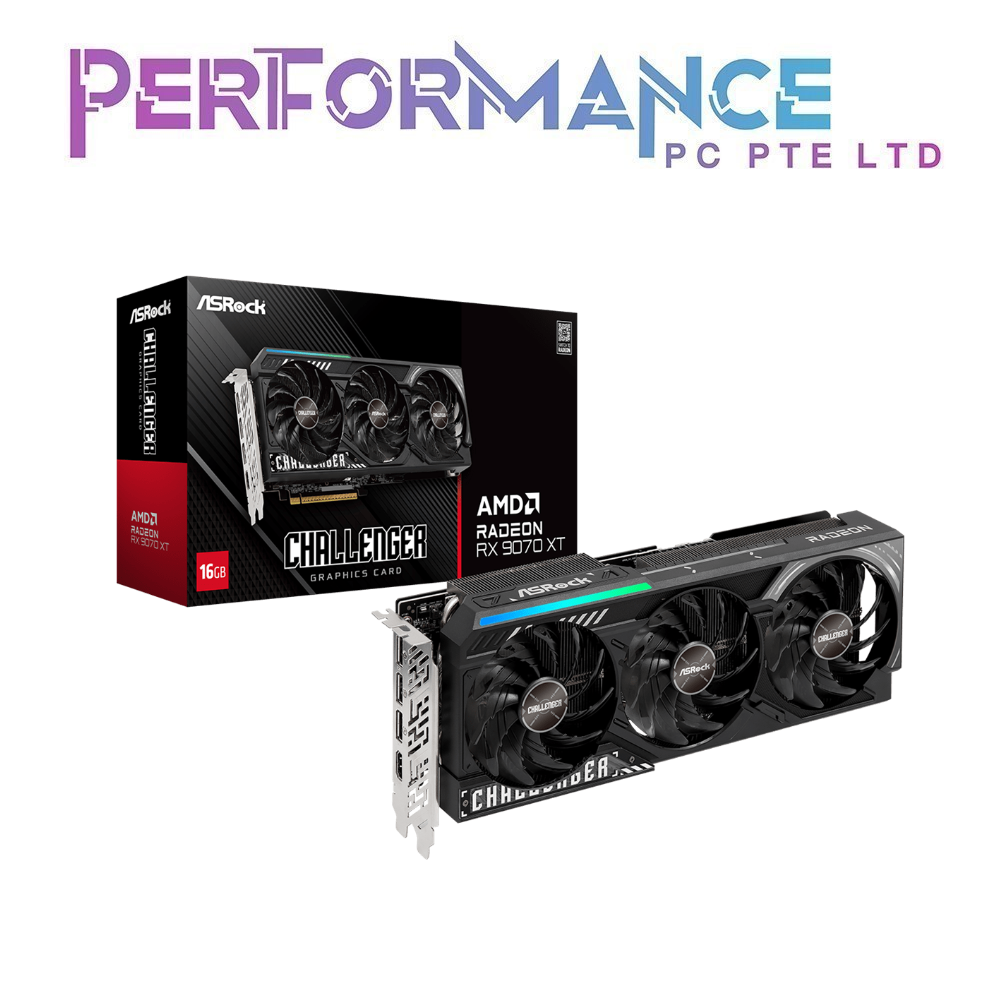 ASROCK RX 9070XT 9070 XT CHALLENGER 16GB GRAPHIC CARD (3 YEARS WARRANT ...