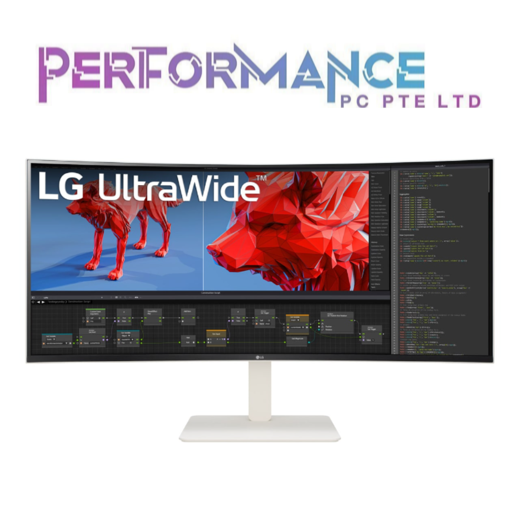 LG 38WR85QC-W 38" UltraWide QHD 3840x1600 144hz 1ms Curved Monitor (3 YEARS WARRANTY BY LG)