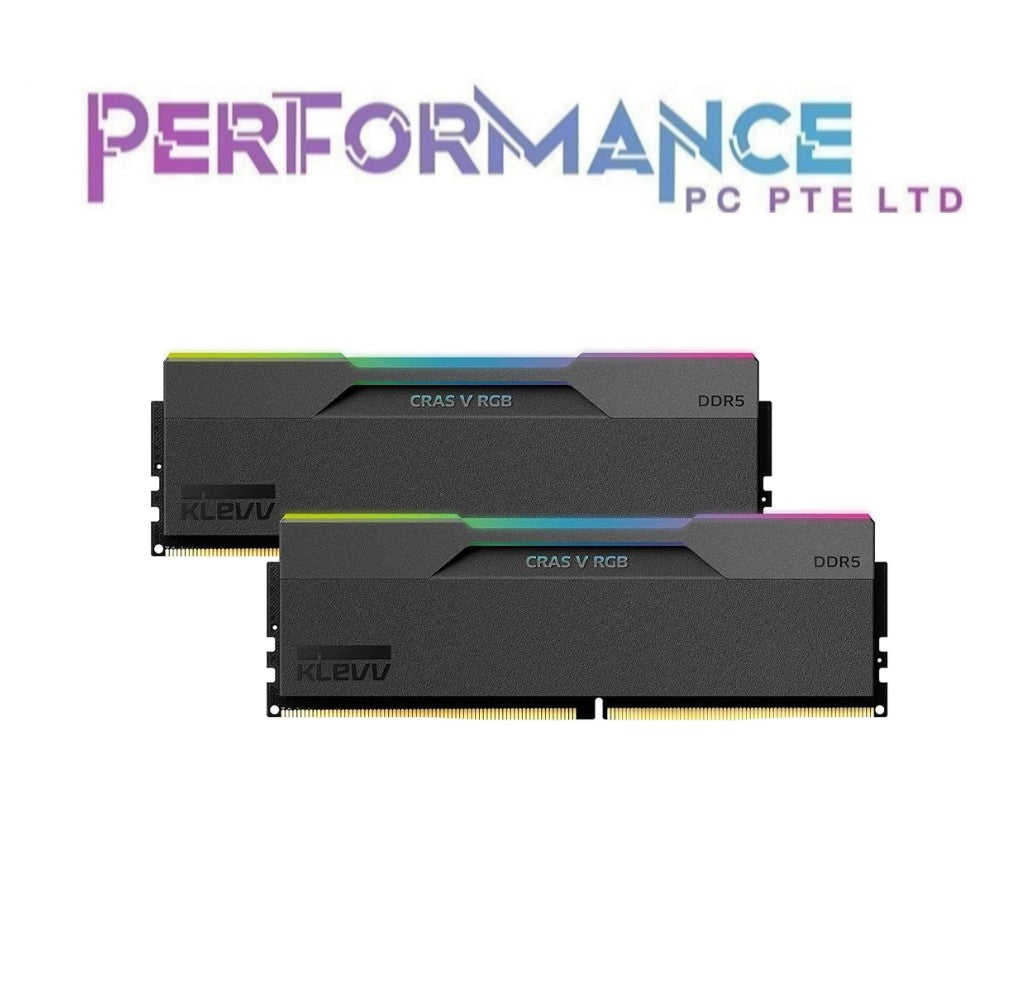 KLEVV Cras V RGB DDR5 (6000/6400/7200) (CL30/32/34) (2x16GB)(2X24GB) (LIMITED LIFETIME WARRANTY BY TECH DYNAMIC PTE LTD)