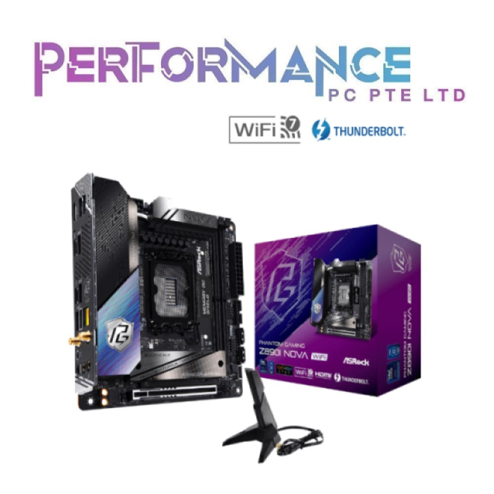 ASRock Phantom Gaming Z890 Nova WiFi LGA1851 PCIe5.0 DDR5 ATX Motherboard (3 YEARS WARRENTY BY TECH DYNAMIC)