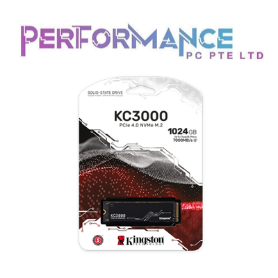 Kingston KC3000 PCIe 4.0 NVMe M.2 Internal SSD 512GB / 1024GB / 2048GB / 4096GB (5 YEARS BY CONVERGENT SYSTEM PTE LTD)