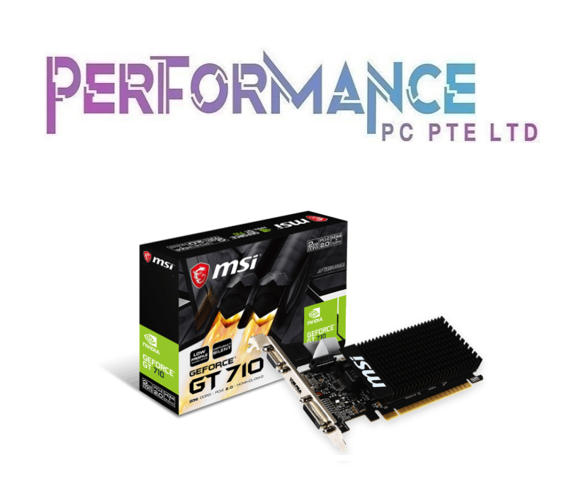 MSI GAMING GT 710 2GD3H LP DDR3 GRAPHICS CARD (3 YEARS WARRANTY BY CORBELL TECHNOLOGY PTE LTD)