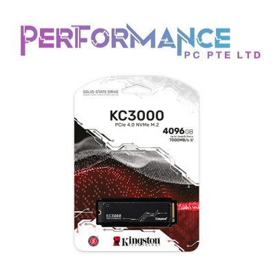 Kingston KC3000 PCIe 4.0 NVMe M.2 Internal SSD 512GB / 1024GB / 2048GB / 4096GB (5 YEARS BY CONVERGENT SYSTEM PTE LTD)