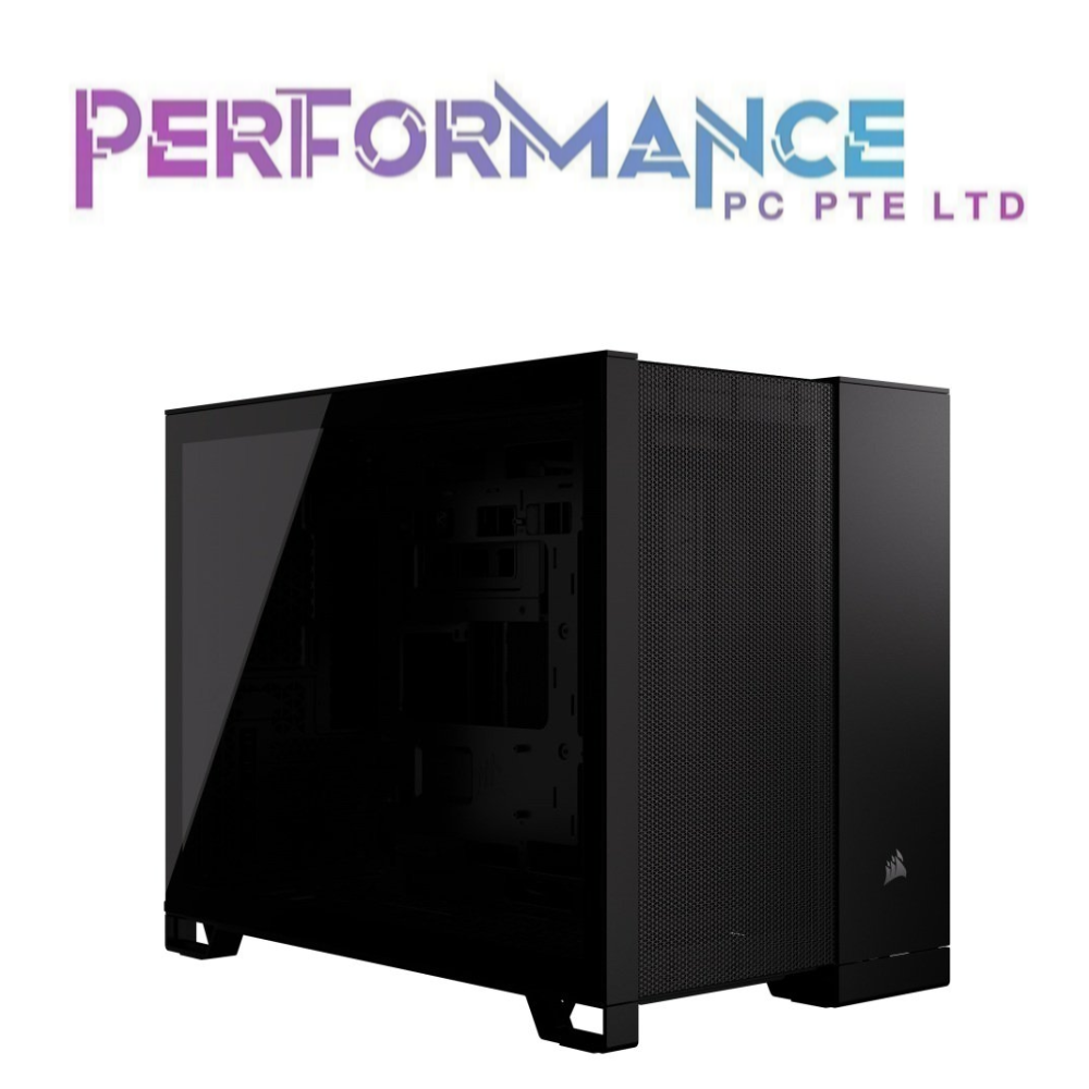 CORSAIR 2500D AIRFLOW Micro ATX Dual Chamber PC Case, Black / White (2 YEARS WARRANTY BY CONVERGENT SYSTEM PTE LTD)