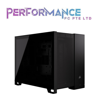 CORSAIR 2500D AIRFLOW Micro ATX Dual Chamber PC Case, Black / White (2 YEARS WARRANTY BY CONVERGENT SYSTEM PTE LTD)
