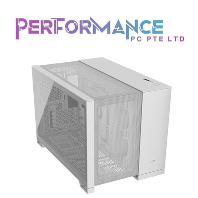 CORSAIR 2500D AIRFLOW Micro ATX Dual Chamber PC Case, Black / White (2 YEARS WARRANTY BY CONVERGENT SYSTEM PTE LTD)