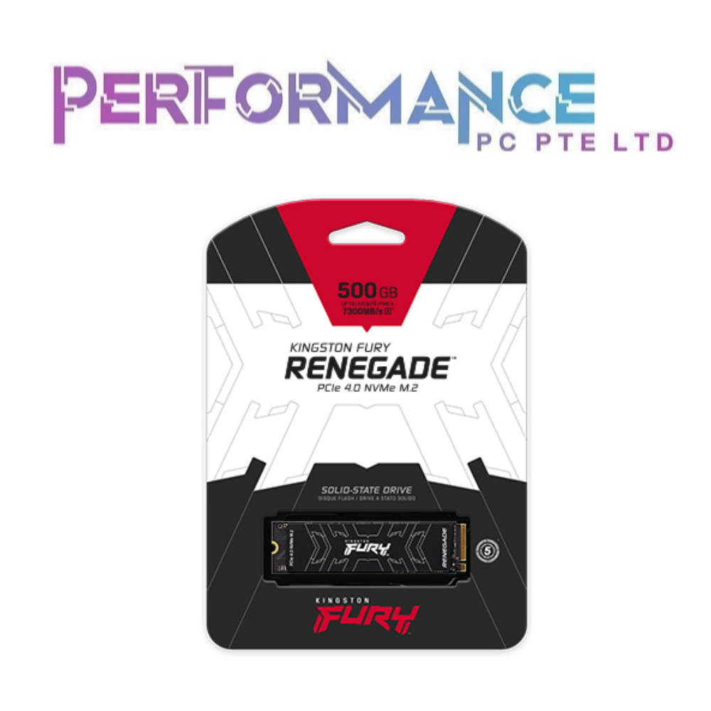 Kingston FURY Renegade M.2 PCIe 2280 Gen 4 500GB NVMe SSD Internal (5 YEARS BY CONVERGENT SYSTEM PTE LTD)