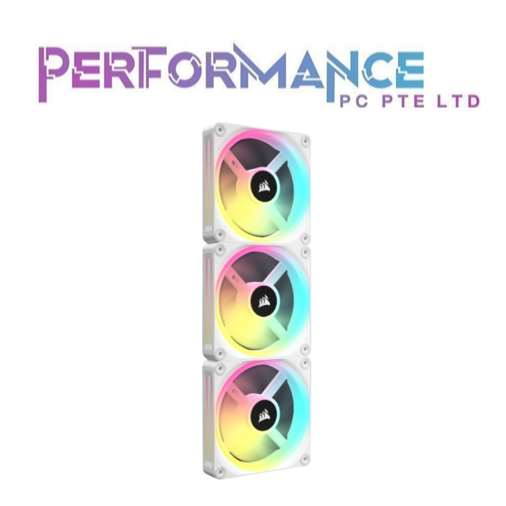 CORSAIR iCUE LINK QX120 RGB WHITE 120mm Magnetic Dome RGB Fan Expansion Kit Single Pack / Triple Pack (5 YEARS WARRANTY BY CONVERGENT SYSTEM PTE LTD)