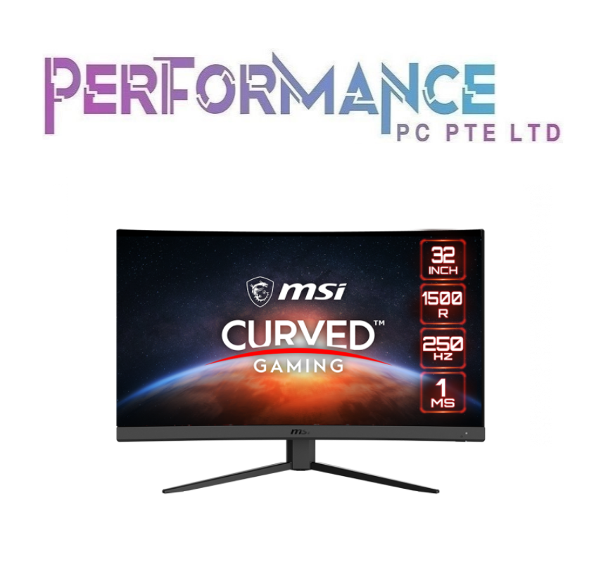 MSI G32C4X 31.5" CURVED 1500R 259Hz Refresh Rate Monitor (3 YEARS WARRANTY BY CORBELL TECHNOLOGY PTE LTD )