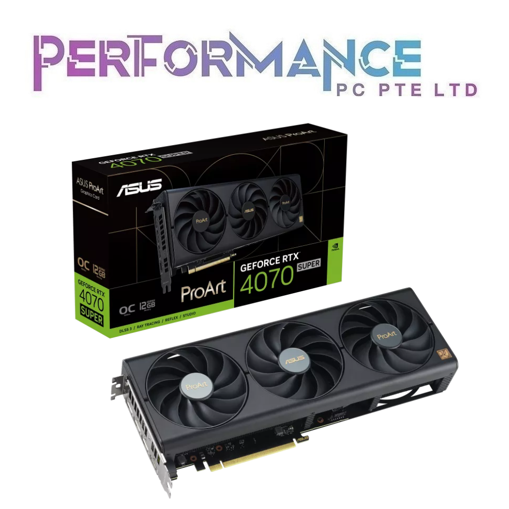 ProArt GeForce RTX4070 RTX 4070 SUPER OC Edition 12GB GDDR6X (3 YEARS WARRANTY BY BAN LEONG TECHNOLOGY PTE LTD)