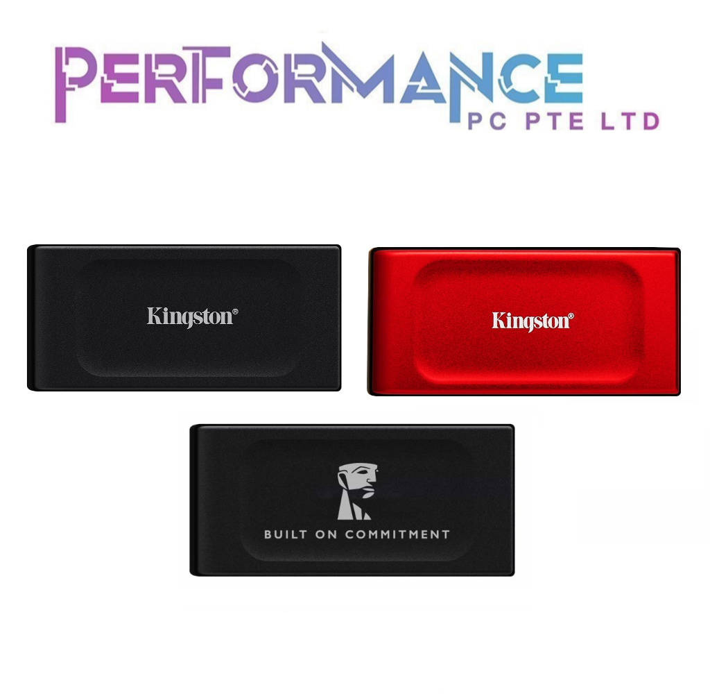 Kingston XS1000 / XS1000 Red ( 1TB / 2TB ) BLACK / RED /BOC Edition Portable SSD (5 Years Warranty by Convergent)