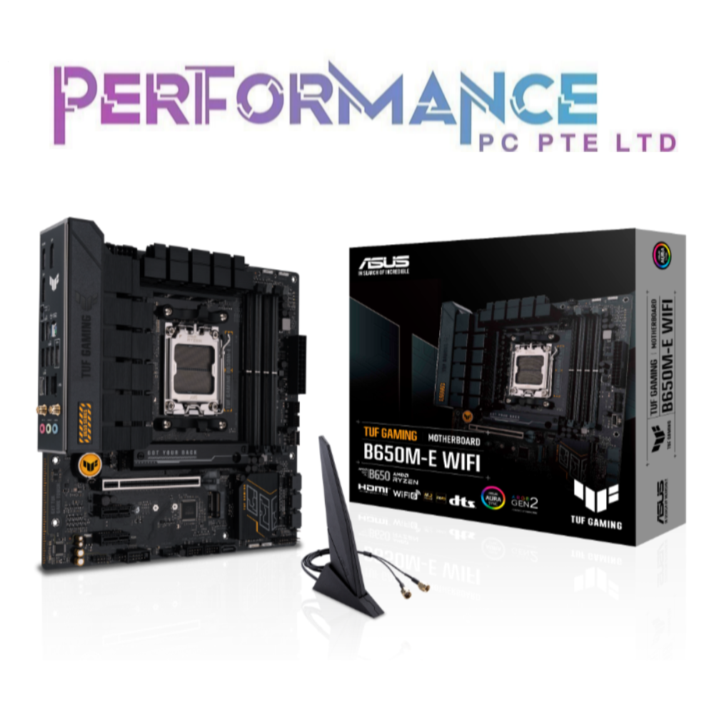 ASUS TUF GAMING B650M-E B650ME B 650M E B 650 M E WIFI AM5 ATX Gaming Motherboard (3 YEARS WARRANTY BY AVERTEK ENTERPRISES PTE LTD)