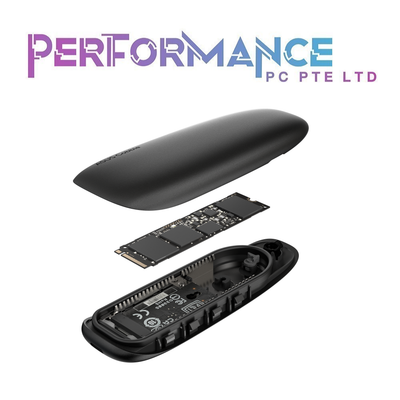 Asus Cobble Portable M.2 NVMe PCIe SSD Enclosure USB-C 3.2 Black/Gray (1 YEARS WARRANTY BY AVERTEK ENTERPRISES PTE LTD)