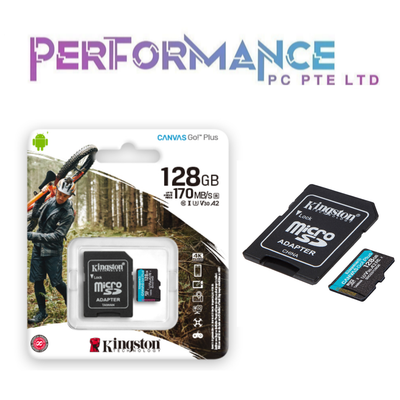 Kingston Canvas Go Plus MicroSD Card / SD Card 170MB/s Read 90MB/s Write (LIFETIME WARRANTY BY CONVERGENT SYSTEM PTE LTD)