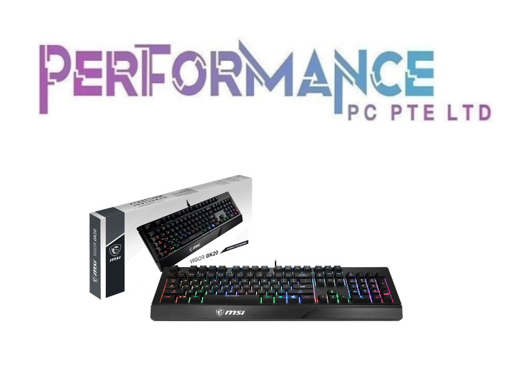 MSI VIGOR GK20 GAMING KEYBOARD RGB (1 YEARS WARRANTY BY CORBELL TECHNOLOGY PTE LTD)