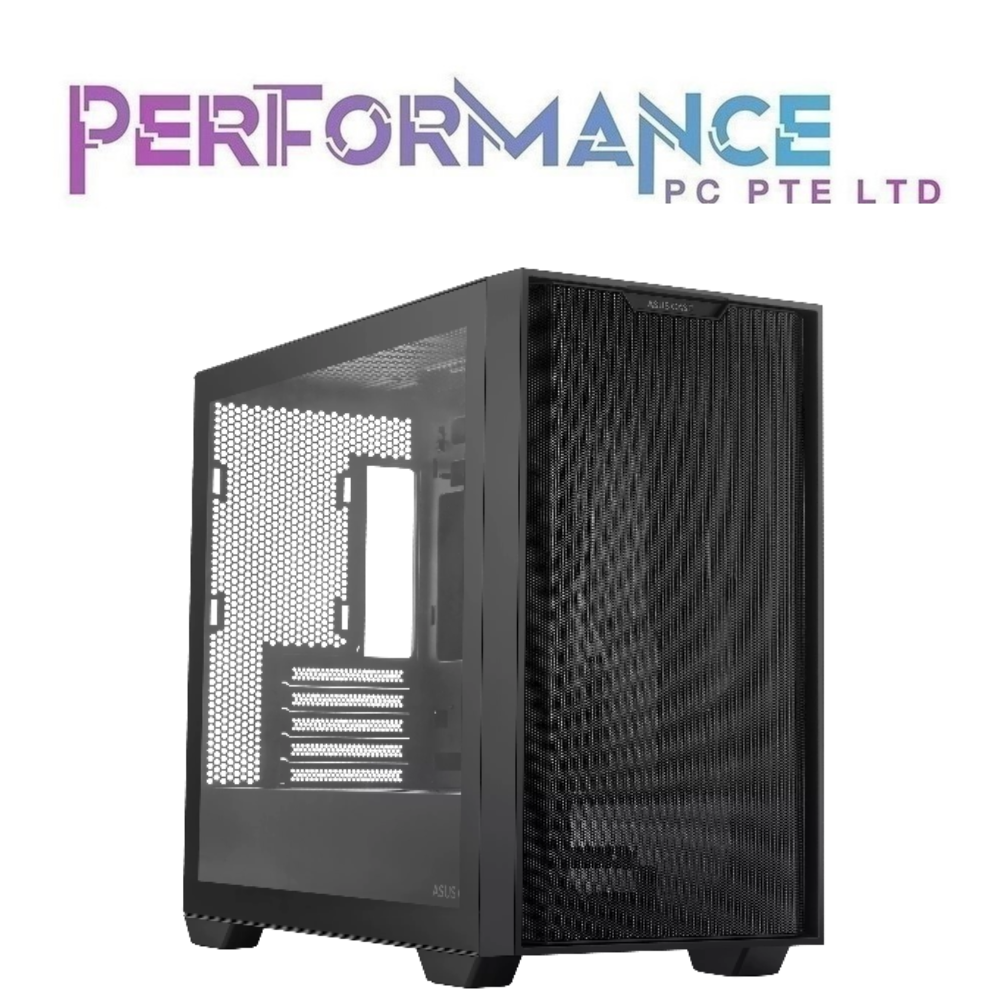 ASUS A21 m-ATX CASE WITH T.G - Black/White (1 YEAR WARRANTY BY BAN LEONG TECHNOLOGY PTE LTD)