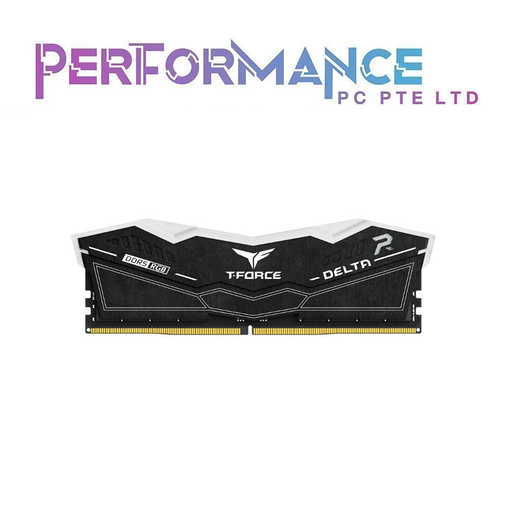 TeamGroup TEAM DELTA ARGB RAM 2x16GB /2x32GB 6000 CL30 DDR5 BLACK/WHITE (LIMITED LIFETIME WARRANTY BY ADVERTEK ENTERPISE)