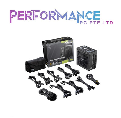 MSI MAG A1000GL 1000W PSU 80+ Gold ATX 3.1 PCIE 5.1 Flat Cables (7 YEARS WARRANTY BY CORBELL TECHNOLOGY PTE LTD)