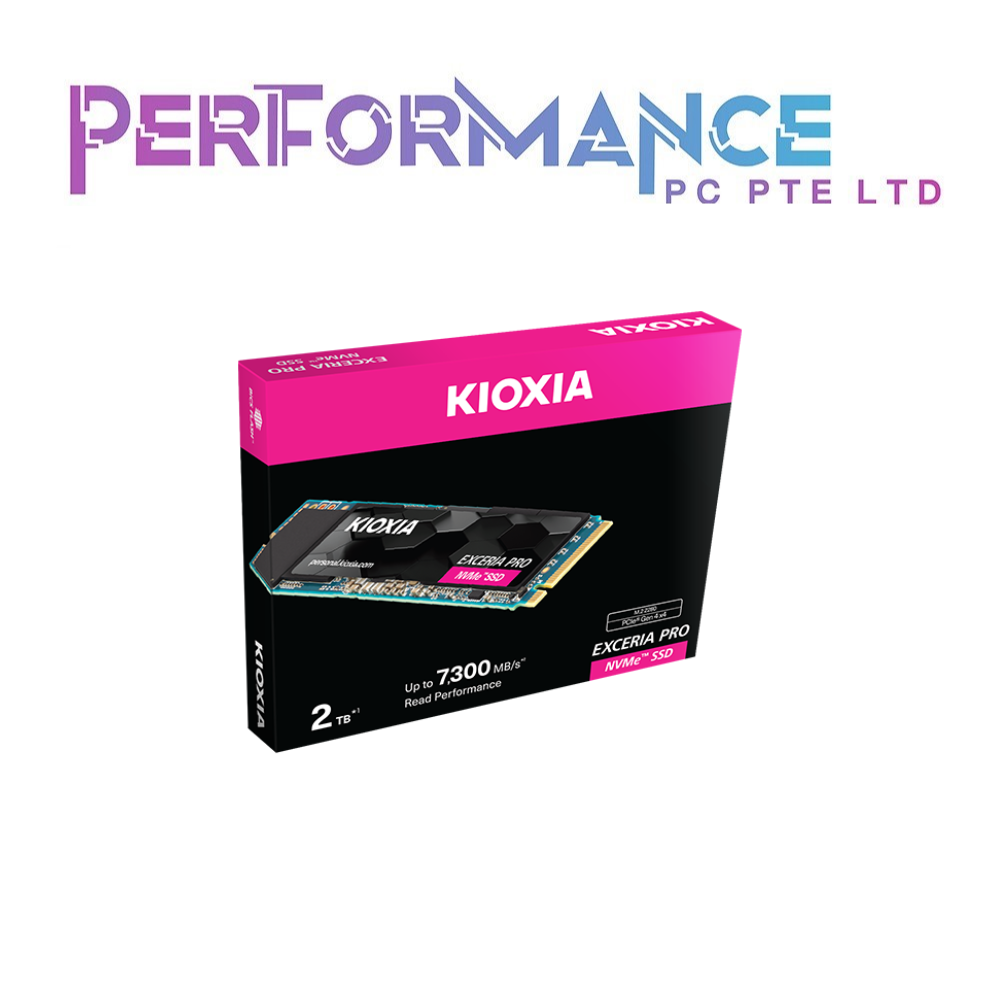 KIOXIA EXCERIA PRO M.2 NVMe R7300 W6400 wDRAM 1TB/2TB SSD (5 YEARS WARRANTY BY KIOXIA PTE LTD)